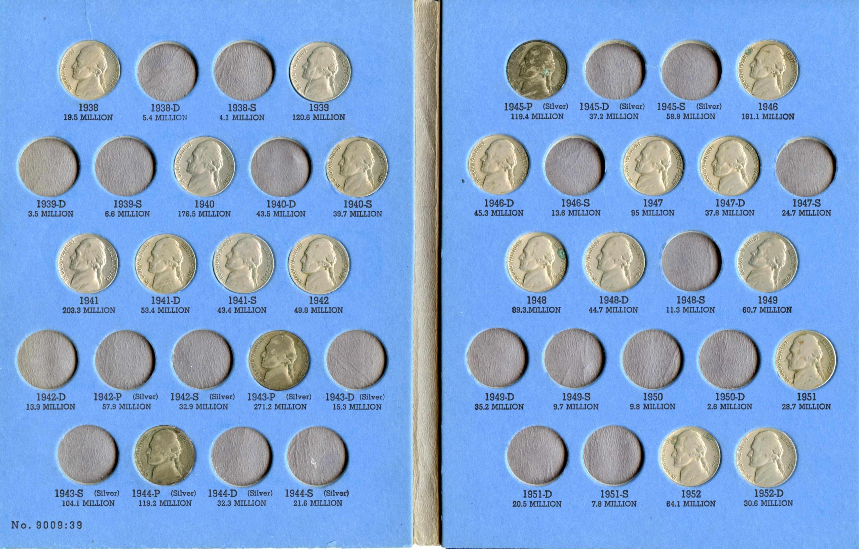 Appraisal: Jefferson Nickel Collections Including Whitman Folders - - -D Miscellaneous