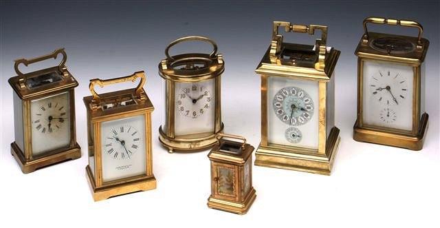 Appraisal: A FRENCH CARRIAGE CLOCK retailed Garrard Co with carrying handle