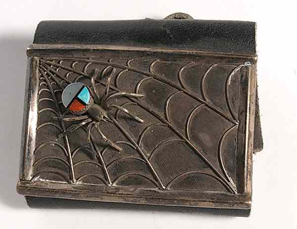 Appraisal: Navajo Ketoh designed with a spider inlaid with turquoise spiny