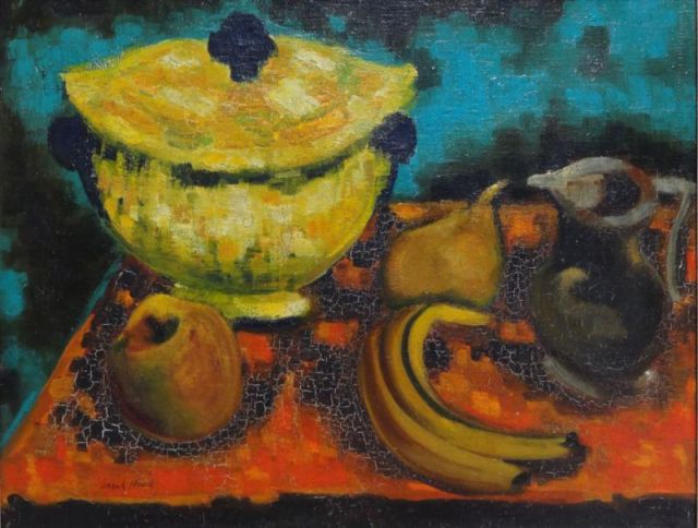 Appraisal: HIRSCH Joseph Oil on Canvas Fruit Still Life Signed lower