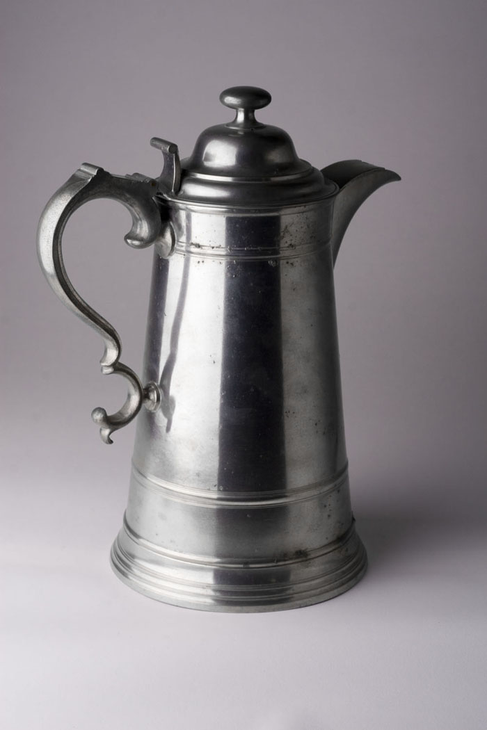 Appraisal: PEWTER FLAGON WILLIAM CALDER - Providence Rhode Island circa -