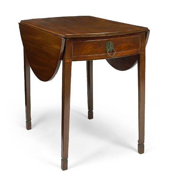 Appraisal: A George III inlaid mahogany pembroke table fourth quarter th