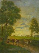 Appraisal: Unknown Artist American late th early th Century Rural scene