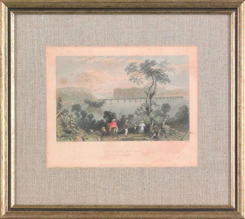 Appraisal: Two William Birch color engravings published titled New Market and