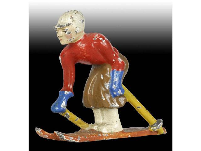 Appraisal: Skier Hubley Cast Iron Paperweight Description Hubley catalogue identified as