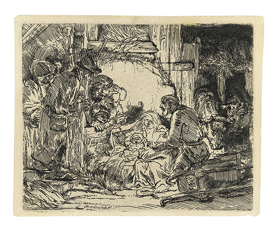 Appraisal: REMBRANDT VAN RIJN The Adoration of the Shepherds with the