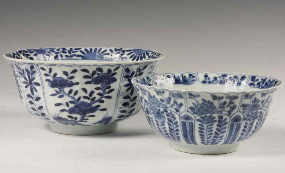 Appraisal: SIMILAR CHINESE EXPORT BOWLS - Two th c Chinese Export