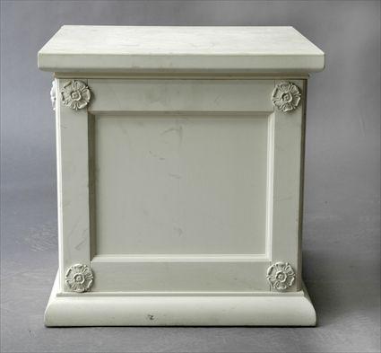 Appraisal: Neoclassical-Style White Painted Pedestal x x in