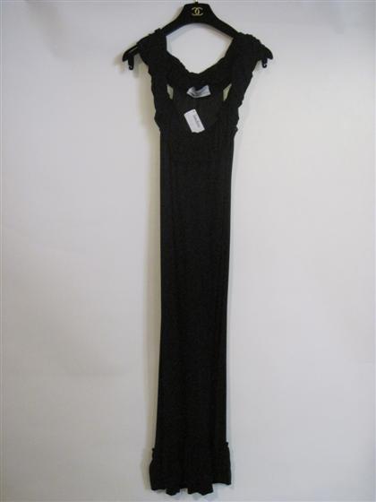 Appraisal: Black slip dress Yves Saint Laurentretailed by neiman marcus