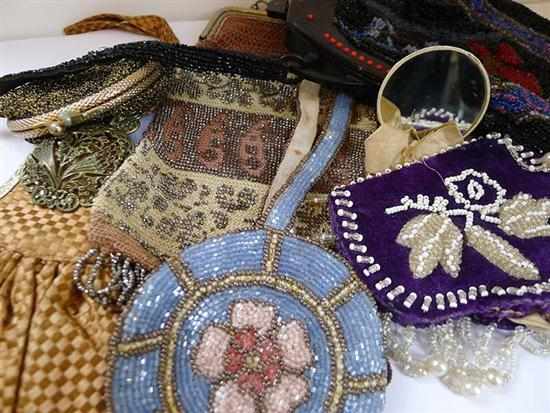 Appraisal: COLLECTION OF BEADED BAGS AND PURSES A F