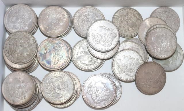 Appraisal: COLLECTION OF MORGAN AND PEACE DOLLARS TOINCLUDE -O -O -O