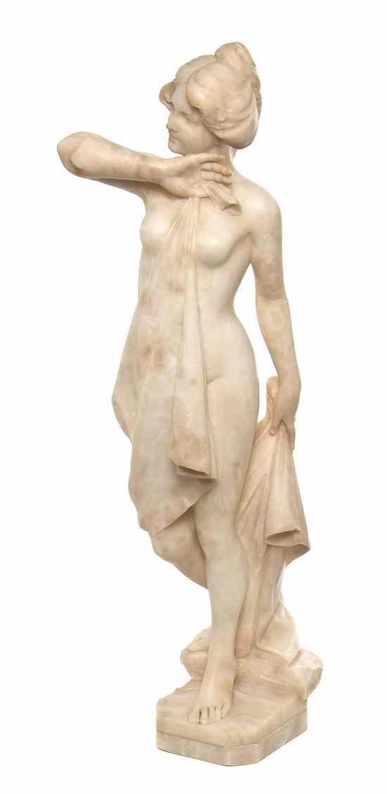 Appraisal: An Italian Marble Sculpture E Battaglia th th century depicting