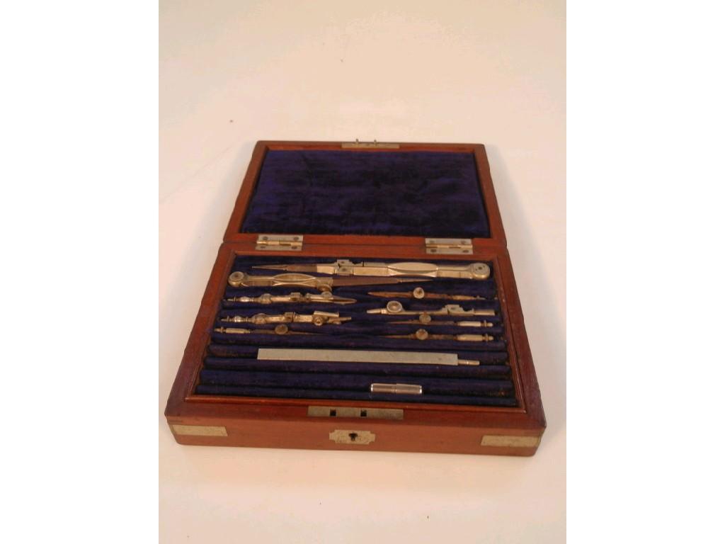 Appraisal: A late thC early thC set of drawing instruments in