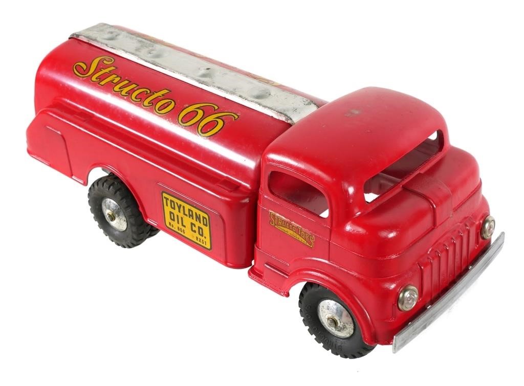 Appraisal: STRUCTO WIND UP GASOLINE TRUCK W BOXStructo Live Action wind-up