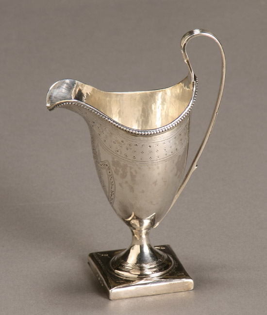 Appraisal: George III Silver Cream Jug Peter and Ann Bateman London