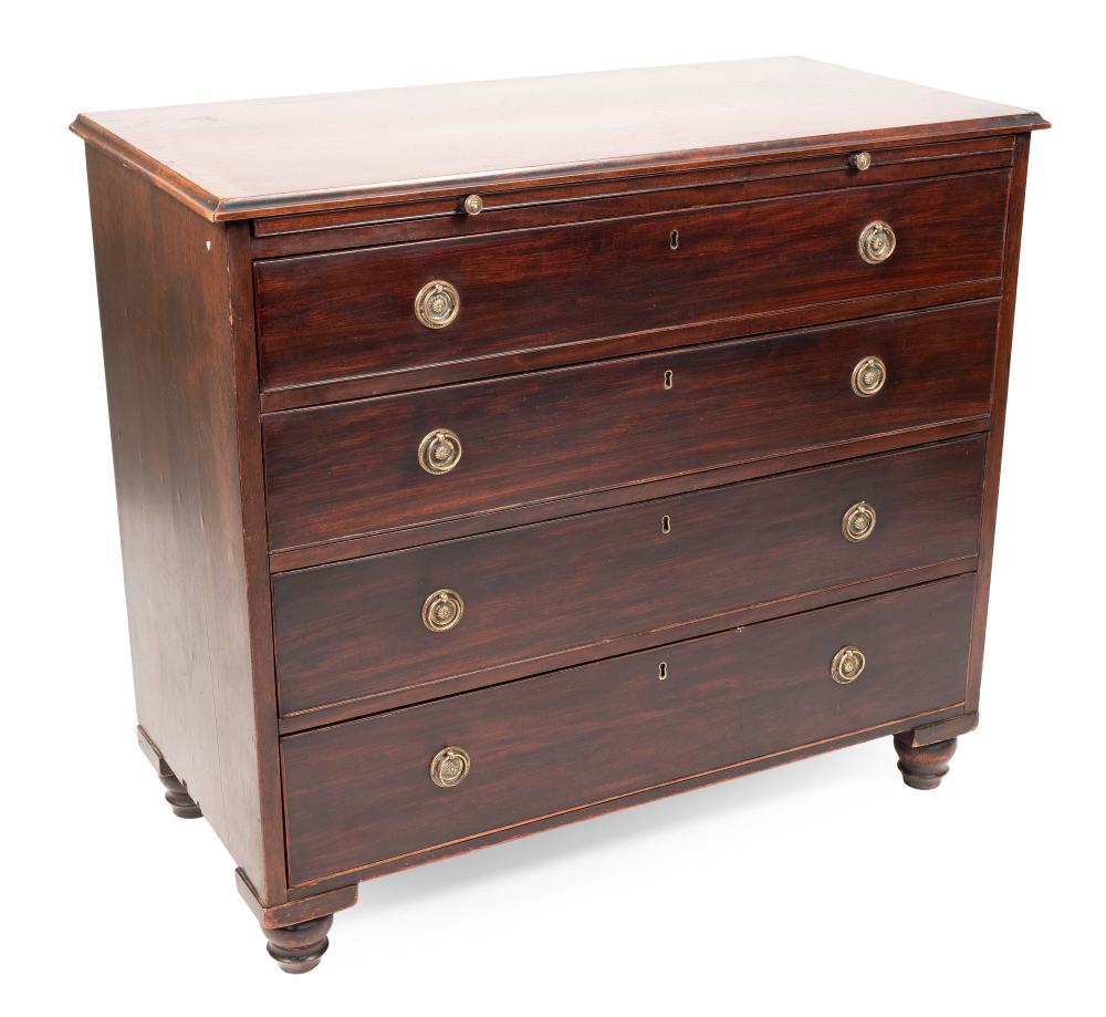 Appraisal: ENGLISH FOUR-DRAWER BUREAU TH CENTURY HEIGHT WIDTH DEPTH ENGLISH FOUR-DRAWER