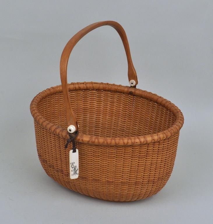 Appraisal: Jeanne Reis Nantucket Lightship Basket American th century dated in