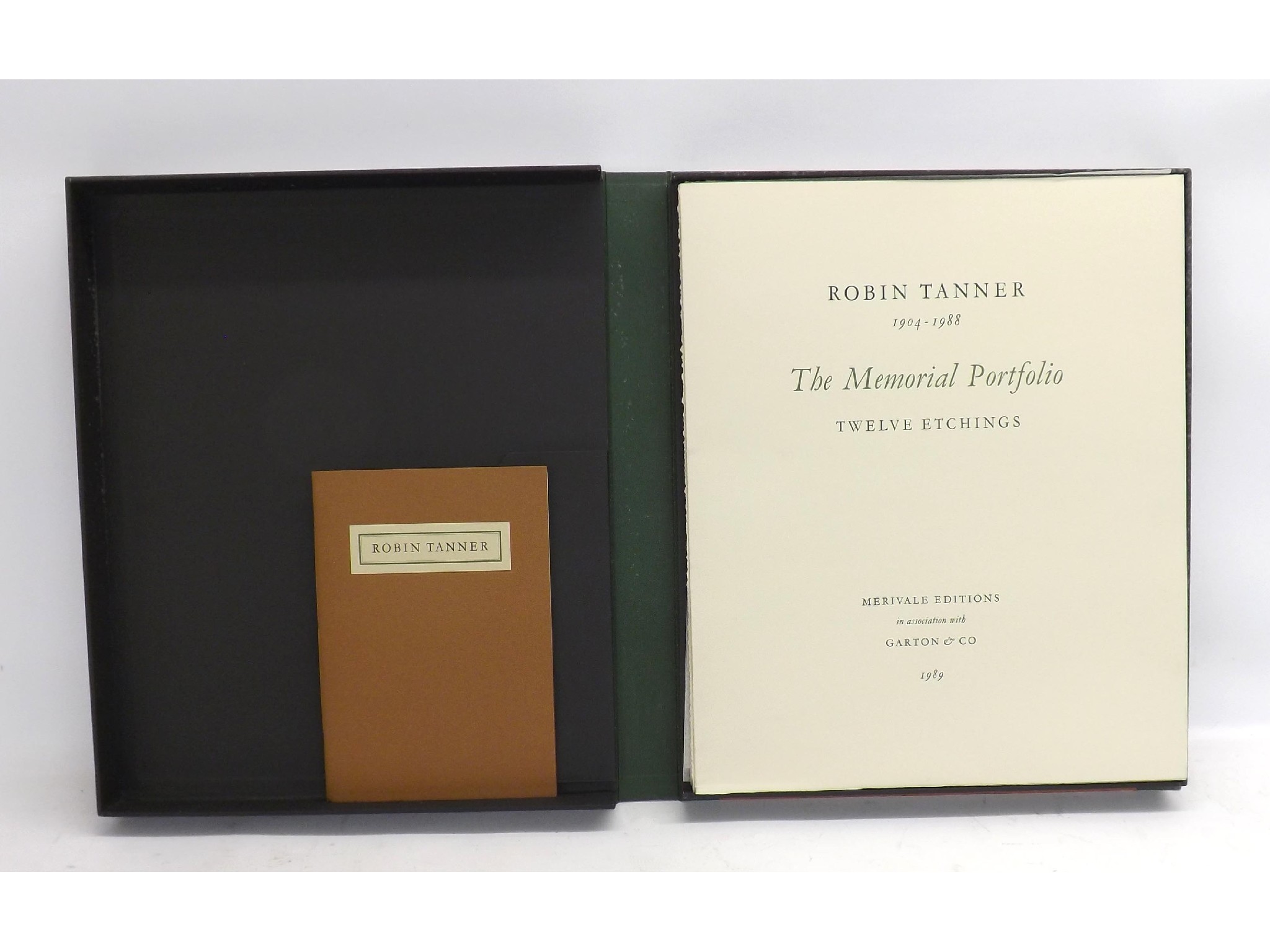 Appraisal: Robin Tanner - - 'The Memorial Portfolio' cased collection of