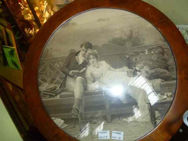 Appraisal: TWO PRINTSone in black and white showing a Victorian couple