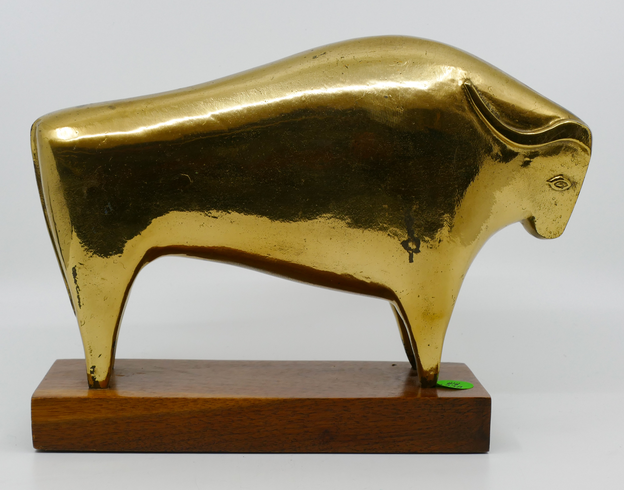 Appraisal: Mid Century Italian Bull Modernist Metal Sculpture ''