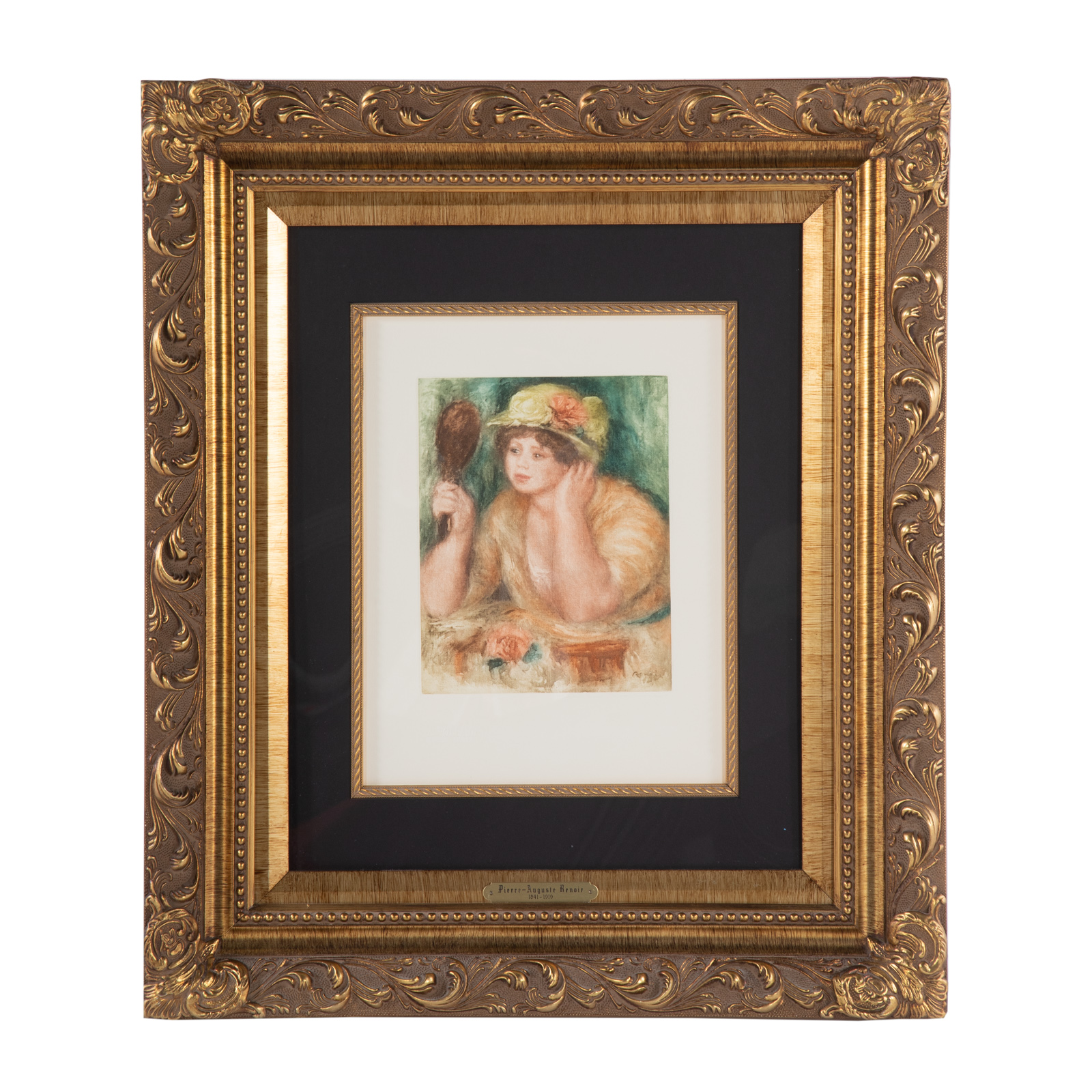 Appraisal: AFTER PIERRE AUGUSTE RENOIR LA FEMME AU MIRROR ENGRAVING French