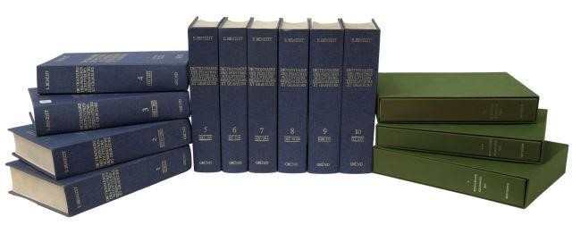 Appraisal: lot of French library shelf books comprising volumes Dictionnaire des