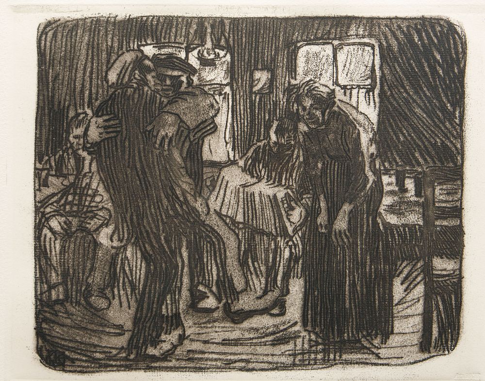 Appraisal: KATHE KOLLWITZ GERMAN - KATHE KOLLWITZ GERMAN - Hamburg Tavern