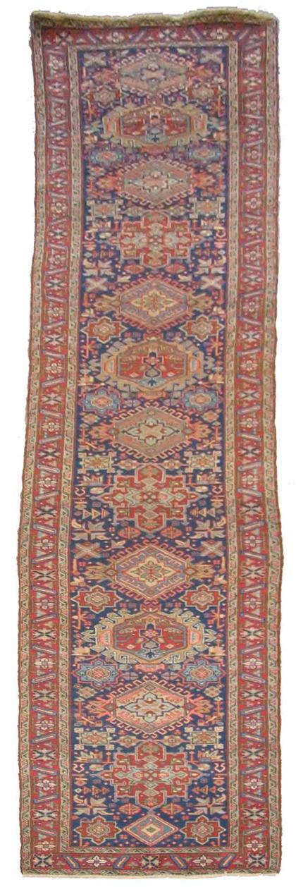 Appraisal: Heriz runner northwest persia circa second quarter th century ft