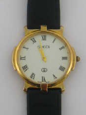 Appraisal: Gucci A gold plated Gucci wristwatch quartz movement case approx