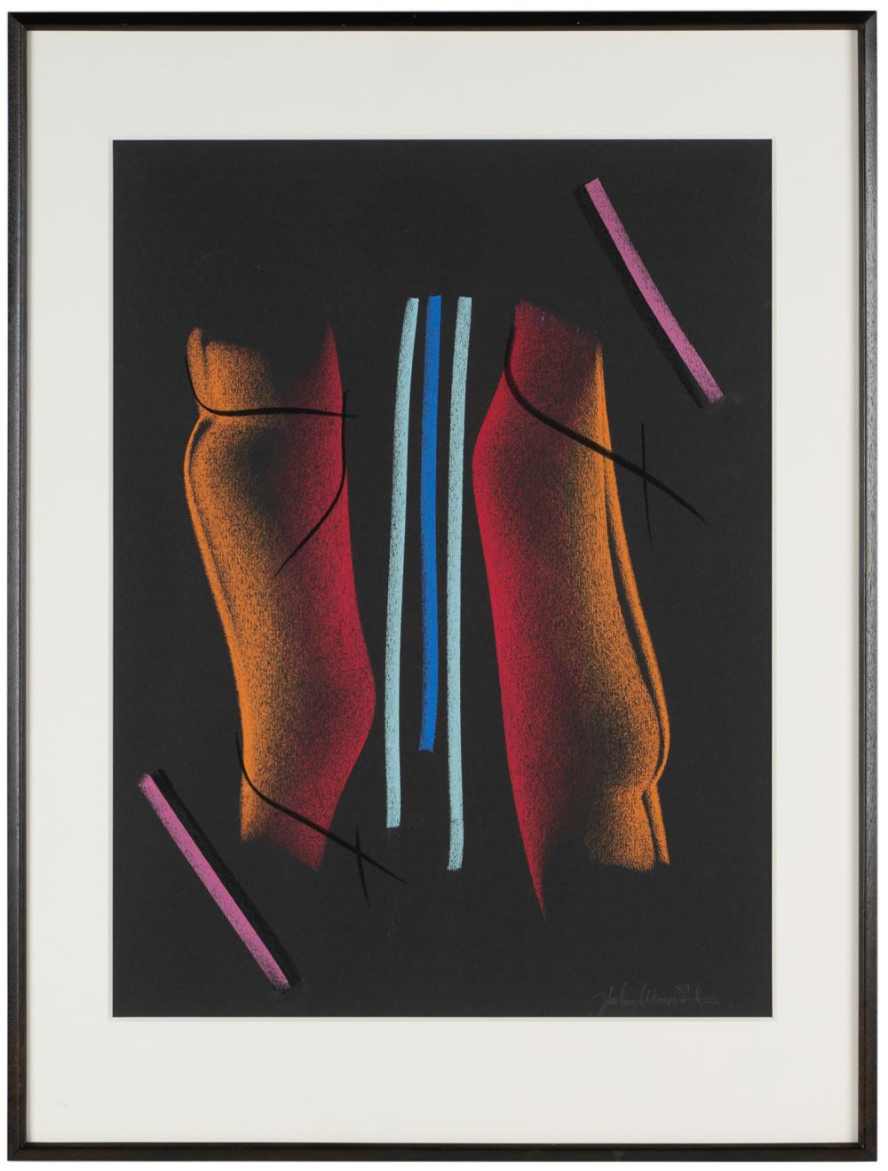 Appraisal: JULIUS WASSERSTEIN - UNTITLED FROM THE MIDNIGHT EXPRESS SERIES pastel