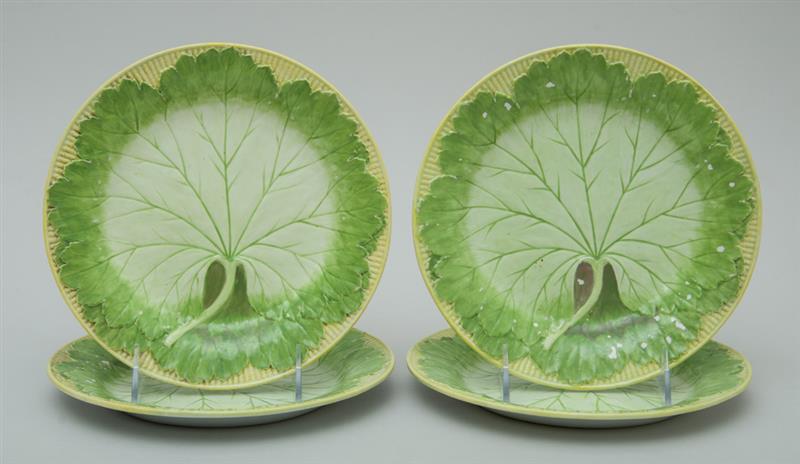 Appraisal: SET OF FOUR WEDGWOOD PEARLWARE DESSERT PLATES Impressed 'Wedgwood' and