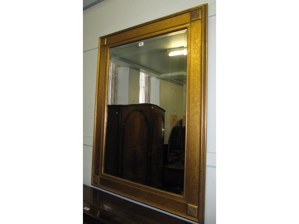 Appraisal: Modern gilt framed wall mirror