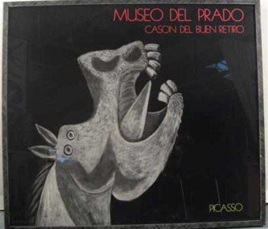 Appraisal: Museo del Prado Picasso Poster In very thick and sturdy