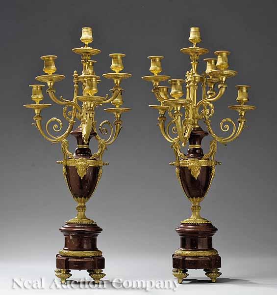 Appraisal: A Good Pair of Napoleon III Gilt Bronze and Rouge