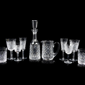 Appraisal: A Waterford Stemware Service comprising water goblets wine glasses double