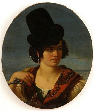 Appraisal: GIOVAN FRANCESCO LOCATELLI - YOUNG WOMAN IN LOCAL COSTUME Oil