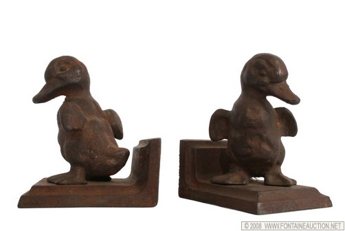 Appraisal: LITTCO DUCKLING BOOKENDS W x H x D