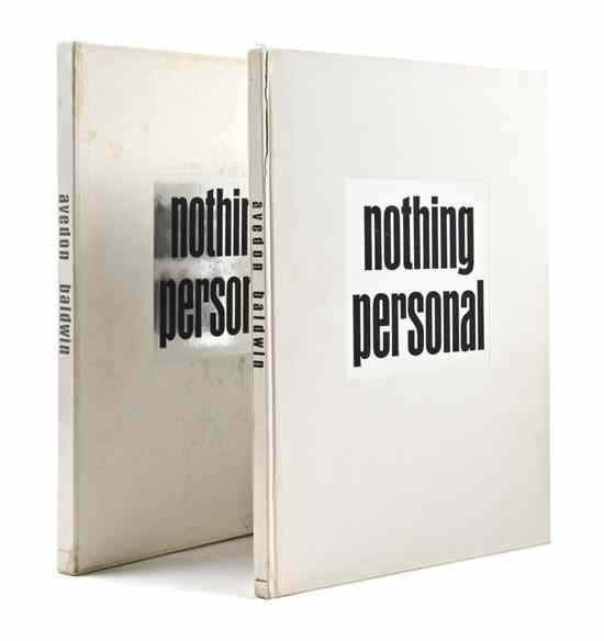 Appraisal: PHOTOGRAPHY AVEDON RICHARD Nothing Personal New York Atheneum Folio publisher's