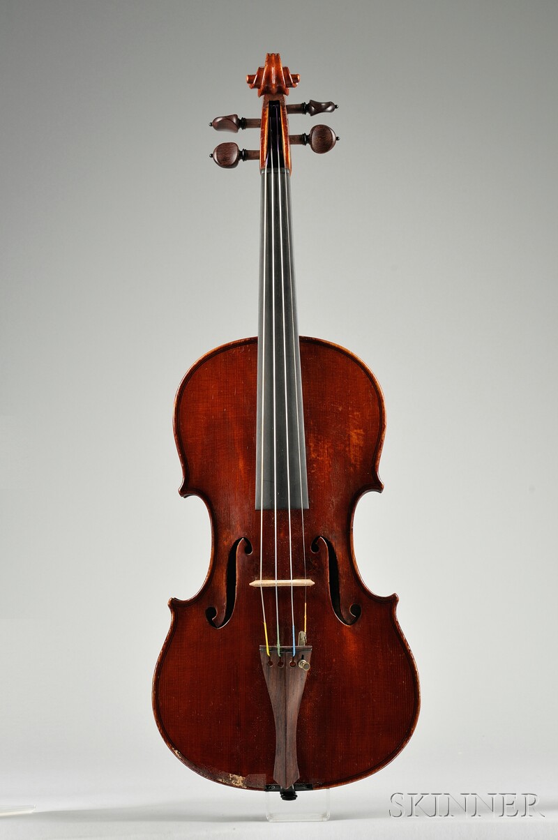 Appraisal: German Violin c labeled GAND BERNARDEL length of back mm