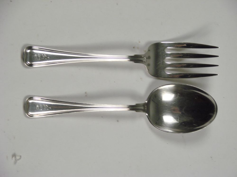 Appraisal: TWO-PIECE STERLING SILVER SALAD SET th CenturyBy Gorham in the