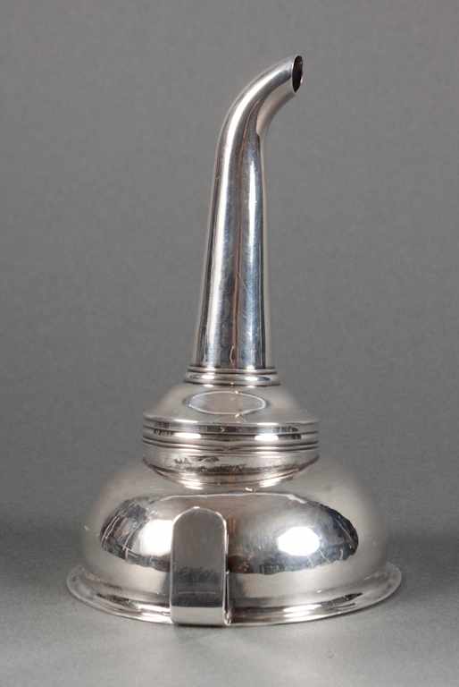 Appraisal: English sterling silver wine funnel possibly Thomas Pitts London -'