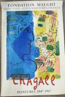 Appraisal: Marc Chagall Foundation Maeght Peintures - lithograph poster x