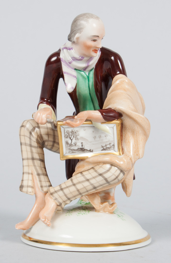 Appraisal: Augarten Wien porcelain figure early th century modeled as seated