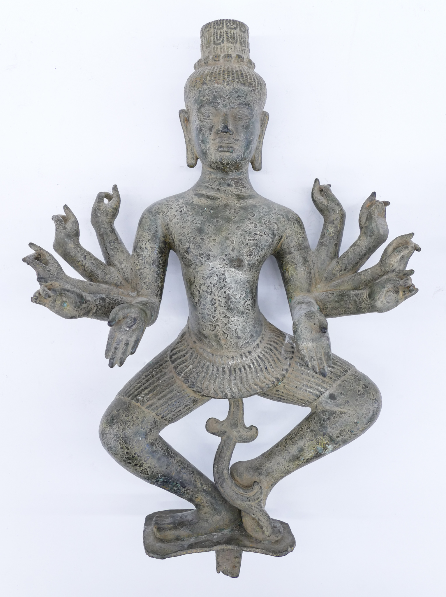 Appraisal: Khmer Style th th Cent Bronze Tantric Shiva ''x ''