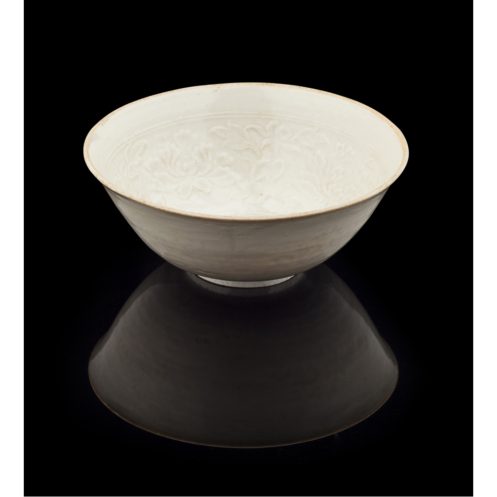 Appraisal: GLAZED QINGBAI BOWL SONG DYNASTY of flared form with underglaze