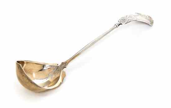 Appraisal: An American Coin Silver Ladle Vanderslice Co San Francisco having