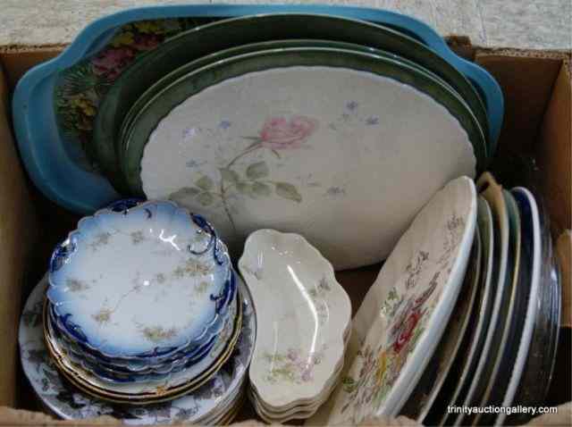 Appraisal: Group Lot of Vintage Plates Platters and MoreThis is for