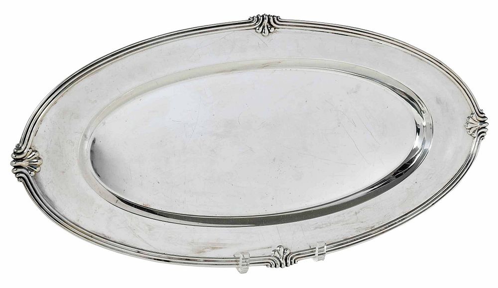 Appraisal: Large Oval Towle Sterling Tray American th century oblong form