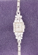 Appraisal: Ladies diamond J platinum Girard Perregaux with approximately ct diamonds