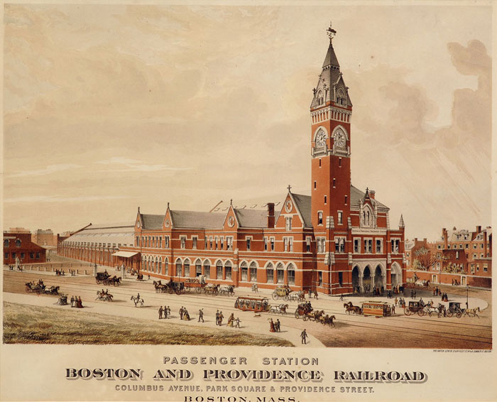 Appraisal: BOSTON AND PROVIDENCE RAILROAD PASSENGER STATION COLUMBUS AVENUE PARK SQUARE